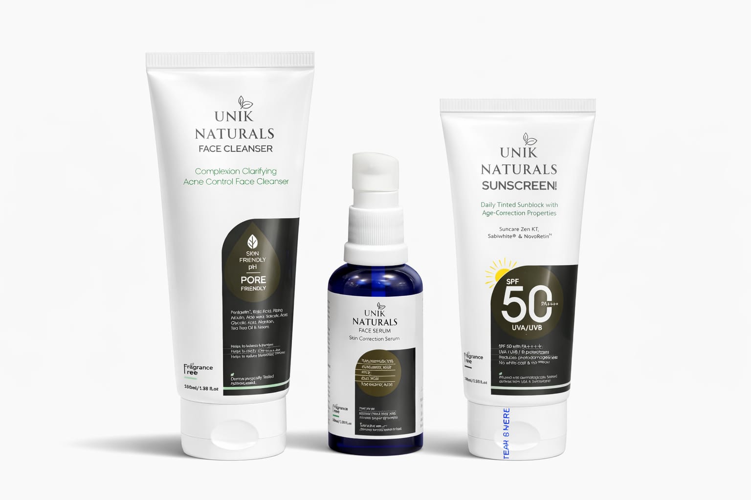 Complete Skin Clarity Combo (Cleanse + Treat + Protect)
