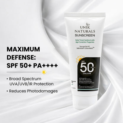 Tinted Sunsscreen SPF 50 PA++++ Suncare Zen Kt Novoretin & Sabiwhite