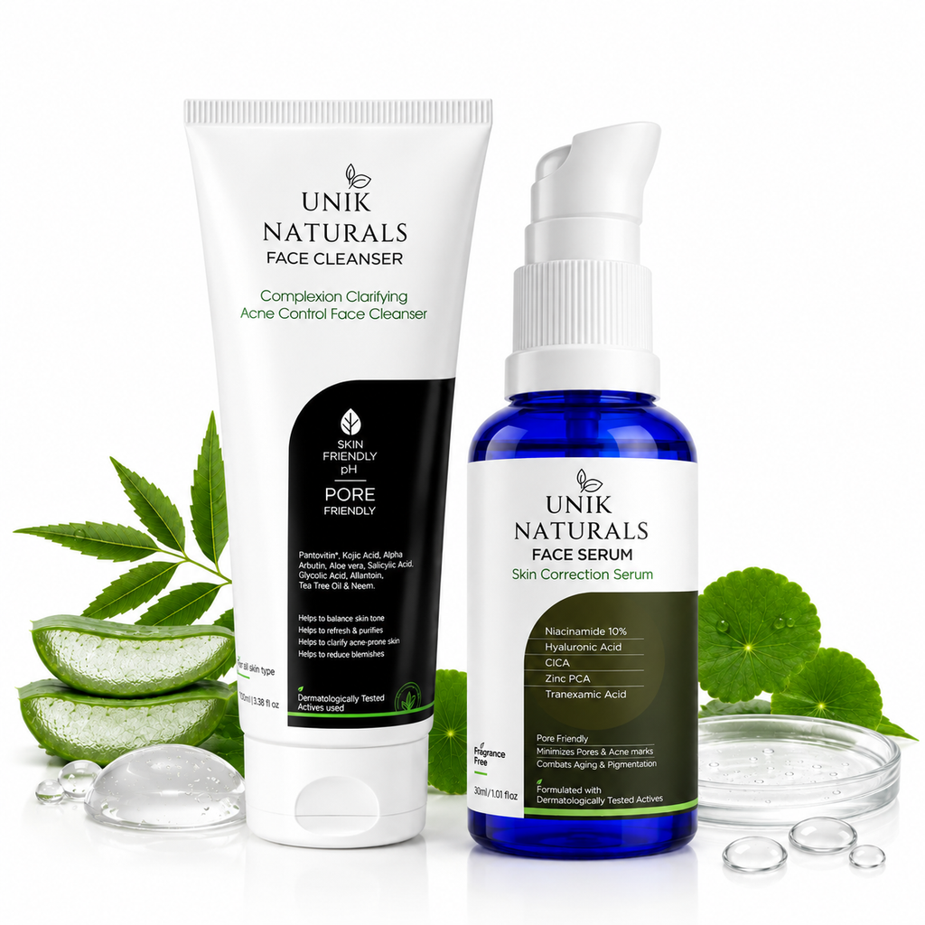 Unik Naturals  Face Cleanser + Face Serum