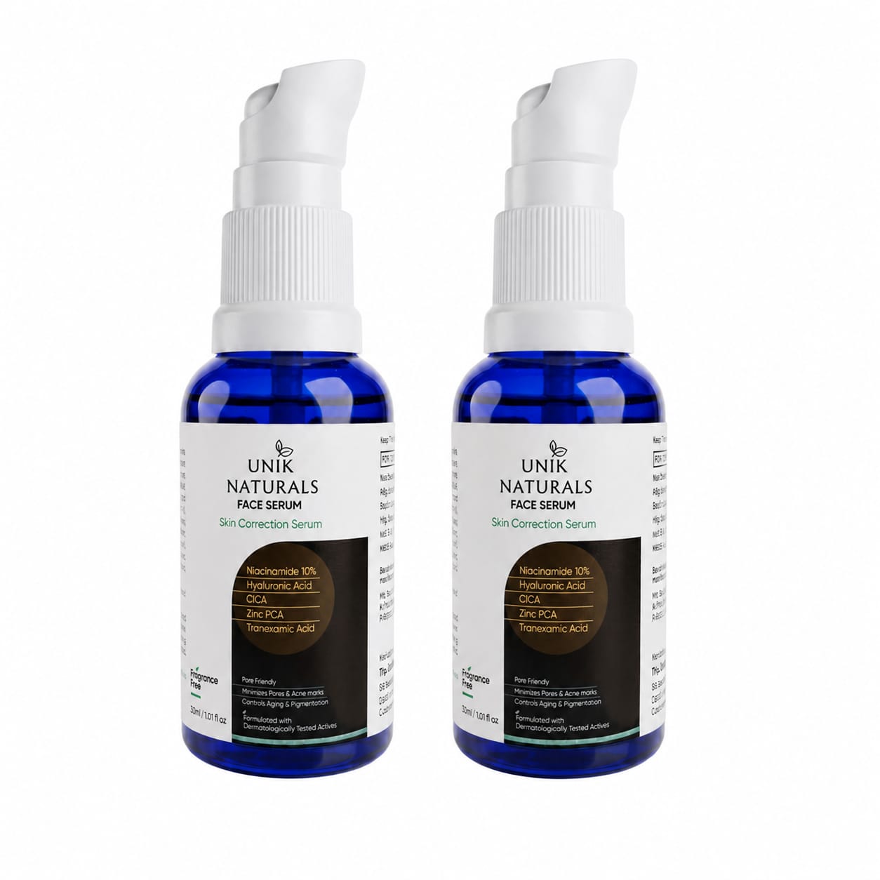 Unik Naturals Face Serum Duo (Pack of 2) – Acne Control & Skin Clarifying Serum