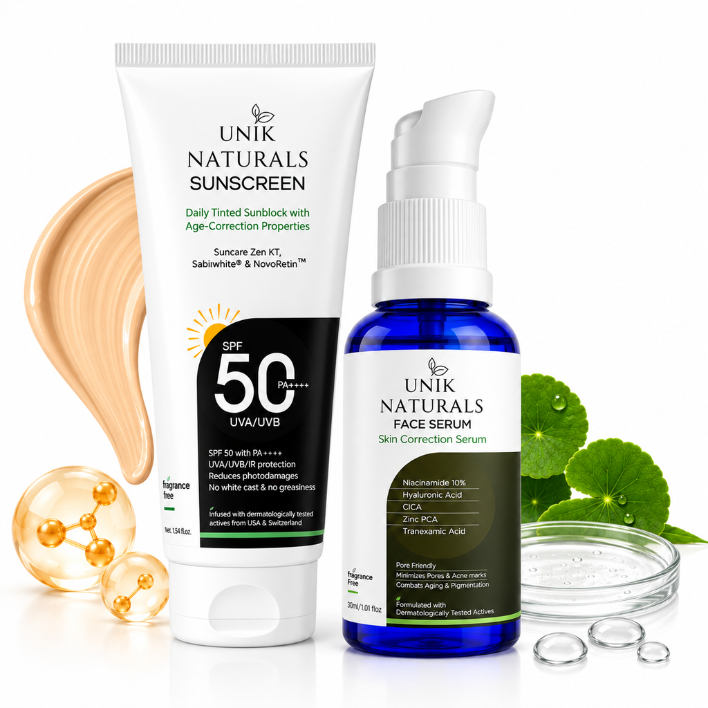 Unik Naturals  Face Serum + Sunscreen