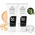 Unik Naturals Tinted Sunscreen SPF 50 PA++++ (Pack of 2)